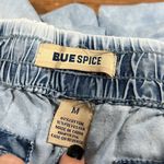 Blue Spice  size medium pull on pants elastic waist tie front soft slouch casual Photo 3