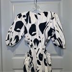 INC NWT I.N.C White/Black Print Scoop Neck Cutout Midi Dress Size S Photo 12