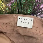 Poster Girl NEW NWT Benny Metallic Chainmail Dress Ultra Serpentine Green Blue Photo 11