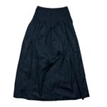 Madewell NWT Women's XS Black Smocked Waist A-Line Midi Skirt Summer Photo 7
