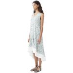 3.1 Phillip Lim Stitched Hem High Low Dress in Green 0 Womens midi Photo 3