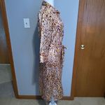 Jacqueline De Yong JDY Fifi printed 3/4‎ sleeve midi dress size EU34 US size 4 Gold Photo 5
