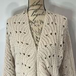Moon & Madison soft crochet chenille open front long cardigan sweater M Photo 1