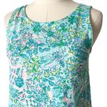 Lilly Pulitzer Kristen Swing Dress in Surf Blue Turquoise Pink Floral Print XS Photo 2