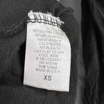 LA Made Womens Top Black Vneck Long Sleeve Oversized Banded Waist Extra Small Photo 3