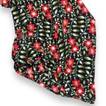 Ny Collection Womens Tunic Top Blouse Shirt Floral Print Chiffon Black Red 2X Photo 6
