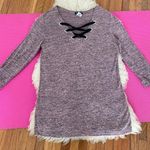 Fig & Blue Knit Top 3/4 Sleeves, size S Purple Photo 0