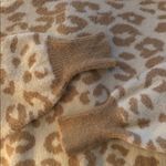 Aerie Leopard Buttercream oversized Sweater Tan Photo 7
