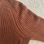 American Apparel  Aslan Sweater Size Small Long‎ Sleeve Crop Brown Light Sweater Photo 7