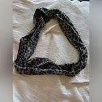 Leopard Print fleece infinity‎ scarf Black Photo 0