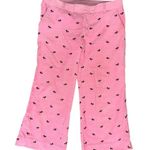 Lilly Pulitzer  White Label 8 Pink Corduroy Terrier Dog Embroidered Crop Pants Photo 1