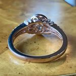 Natural Morganite Pink Sapphire Sterling Silver Ring Size 10 Photo 4