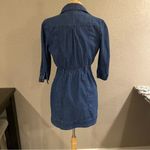 Hera Collection Hera Denim Jean Long Jacket or Dress Blue Small Photo 2