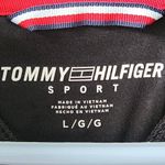 Tommy Hilfiger Sport Jacket Womens Large Black Zip Up Long Sleeve Fleece Logo Photo 3