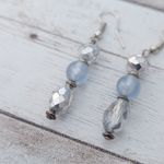 Blue Tones Dangle Earrings for Pierced Ears Photo 2