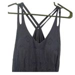 Athleta  charcoal grey lined dress strappy back w bra shelf size medium Photo 0