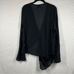 Revolve SNDYS.‎ Black Sheer Asymmetrical Long Sleeve Top Size XXL Photo 4