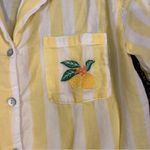 Cynthia Rowley 🌼 YELLOW AND WHITE LEMON PAJAMAS SIZE SMALL🌼 Photo 3