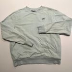 FILA  Mint‎ Green Sweatshirt Womens Medium Long Sleeve Crew Neck Graphic Logo Photo 0