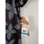 NWT Ben Hogan Short Sleeve Pixel Floral Athletic Dress Womens Size XL Black Photo 3