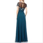 JS Collections  Sweetheart Neck Embroidered Bodice Gown Photo 2