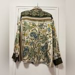 ZARA  Paisley Scarf Print Multicolor Satin Button Down Size XL Photo 2
