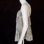 Victoria's Secret NWT  Blue Floral Sheer Ruffle Tank Top (XS) Photo 5