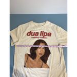 Dua Lipa  concert t shirt womens size M cream cropped Photo 4
