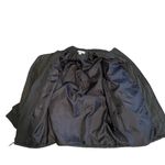 Topshop  Jacket Women’s Small Gray Quilted Oversized Bomber Full Zip Nylon Photo 2