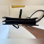 Vintage Florence Made In Italy Black Leather Crossbody Bag Sling Satchel Photo 8