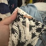 Free People Rosie Cropped Sweater Vest Black Size Small Photo 1