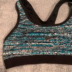 Nike Pro Women's Sports Bra - Black and Teal Photo 1