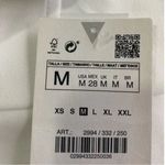 ZARA NWT  White Draped Elasticized Corset Summer Dress Size Medium Photo 11