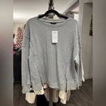 PRETTYGARDEN Elegant Gray Waffle Knit Sweater Photo 1