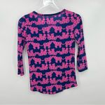 Lilly Pulitzer Palmetto V neck Pack your Trunk elephant long sleeve top XXS Photo 4