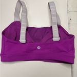 Lululemon  Size 6 Magenta Pink Wide Band Sports Bra Active Removable Cups Photo 1
