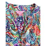 Lilly Pulitzer Women's XS Elsa Silk Smocked Top in What A Catfish Multi Photo 8