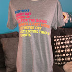 Aviator Nation NWT Kentucky Derby grey unisex T Shirt 2023, Medium Photo 0