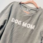 KatyDid  DOG MOM CORDED CREW SWEATSHIRT gray  sz Medium Photo 3