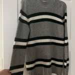 Pink Rose Grey and Green Sweater  Photo 0