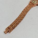B women rose gold tone wrist watch 18mm quartz links bracelet size 8” running Photo 5