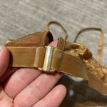 SKIMS  Sparkle Glissenette Front Close Triangle Bralette Tan Brown Chai 3X NWT Photo 4