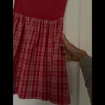 Guess Charming Red Plaid Strapless Summer Dress size X-Large Photo 1