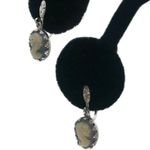 JMS Blue Cameo Screw Bag Silver Tone Earrings Photo 1