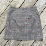 LOFT Outlet Women's Grey Plaid Schoolgirl Preppy Academia Mini Skirt Size 2P Gray Photo 1
