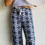 Boho Capri Pants Blue Size M Photo 0