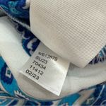 Loft Paisley Print Sleeveless Wide Leg Romper Jumpsuit Size Large L White Blue Photo 12