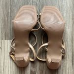 Qupid Nude strappy sandal heels Photo 4