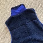 J.Crew Navy Faux Fur Full Zip Sweater Vest Size Small Outerwear Jacket Like New Photo 8