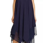 Tommy Bahama Scarf Swim Cover Up Dress Size S/M Navy Adjustable Straps Flowy Photo 0